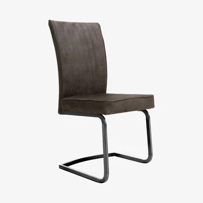 Teddy Beau Shankar Marlin Cantilever Brown Dining Chair