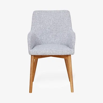 Teddy Beau Baumhaus Oak Light Grey Chair (Pack of two)
