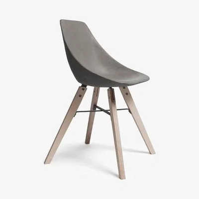 Teddy Beau Lyon Beton Hauteville Dining Chair With Plywood Feet