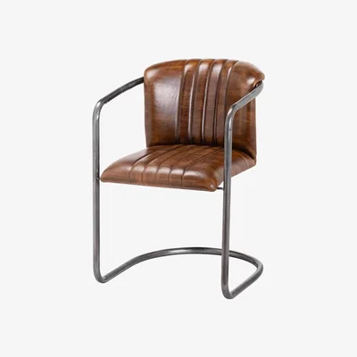 Teddy Beau Hill Interiors Billy Leather Dining Chair