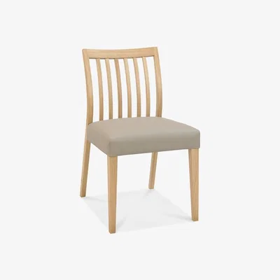 Teddy Beau Bentley Bergen Low Slat Brown Square Dining Chairs