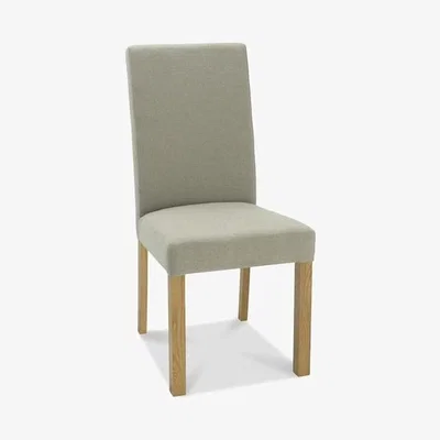 Teddy Beau Bentley Parker Light Oak Chair Silver Grey Dining Chairs