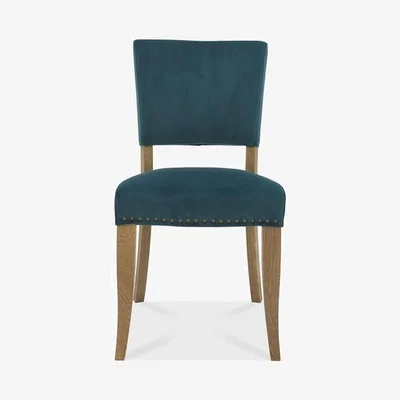 Teddy Beau Bentley Rustic Oak Velvet Sea Green Chairs
