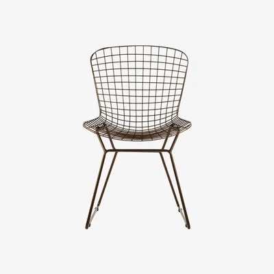 Teddy Beau Teddy's Collection Della Wire Grid Frame Bronze Dining Chair