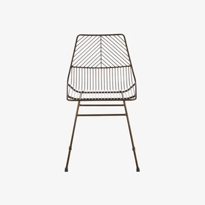 Teddy Beau Teddy's Collection Deje Wire Tapered Bronze Dining Chair