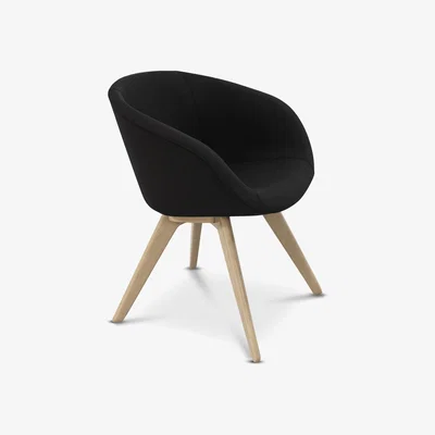 Tom Dixon Tom Dixon - Scoop Chair Low Back Natural Leg Denim 0202