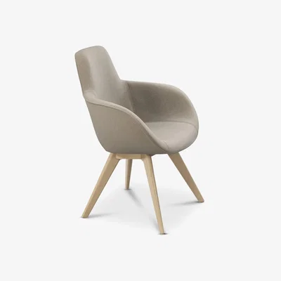 Tom Dixon Tom Dixon - Scoop Chair High Back Natural Oak Hero 0211