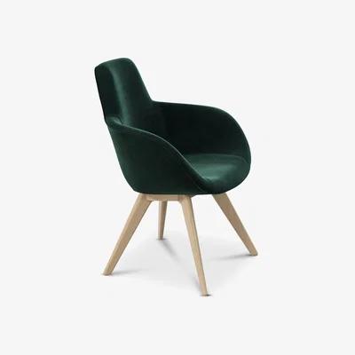 Tom Dixon Tom Dixon - Scoop Chair High Back Natural Oak Gentle 2 0973