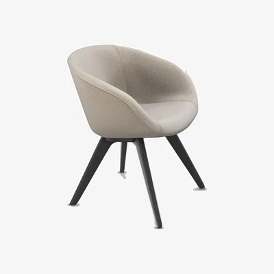 Tom Dixon Tom Dixon - Scoop Low Back Chair Black Oak Divina Melange 3 0227