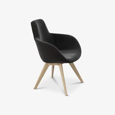 Tom Dixon Tom Dixon - Scoop Chair High Back Natural Oak Gentle 2 0183