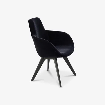 Tom Dixon Tom Dixon - Scoop Chair High Back Black Oak Gentle 2 0783
