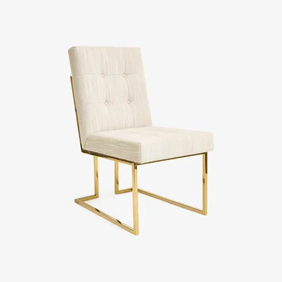 Tobias Oliver Jonathan Adler I Goldfinger Dining Chair I Romo Oatmeal