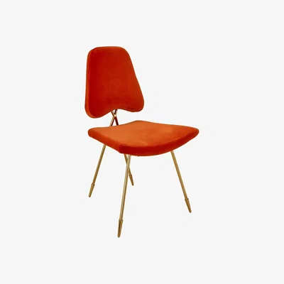 Tobias Oliver Jonathan Adler I Maxime Dining Chair I Varese Persimmon
