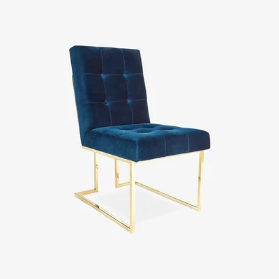 Tobias Oliver Jonathan Adler I Goldfinger Dining Chair I Rialto Navy