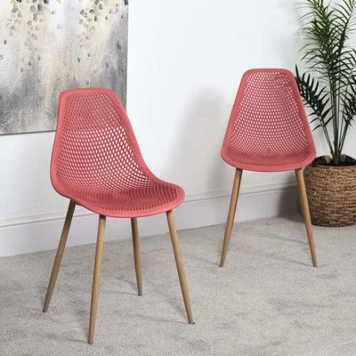 Woods Furniture Aster Dining Chair Red Set of 2