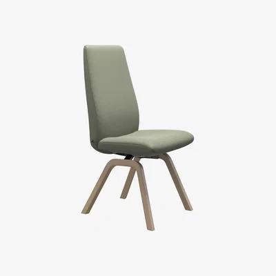 Woods Furniture Stressless Laurel High Back Dining Chair with Contemporary Base - Stressless Laurel High Back Dining Chair Contemporary - with Arms - Large - Batick