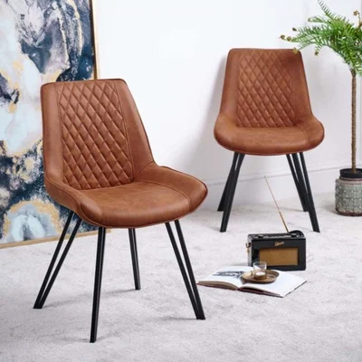 Woods Furniture Finnick Dining Chair Tan Set of 2