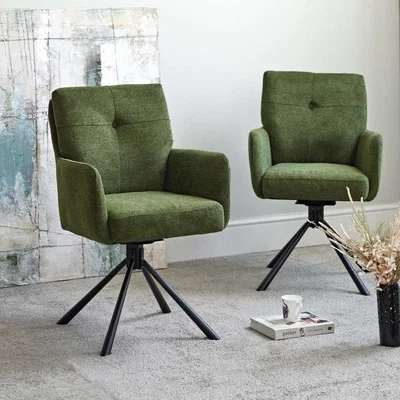 Woods Furniture Parma Dining Chair - Dark Green Set of 2
