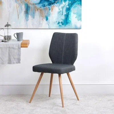 Woods Furniture Pier Slate Grey Dining Room Chairs Set of 2