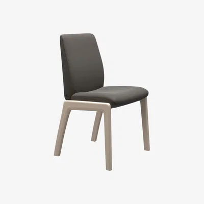 Woods Furniture Stressless Laurel Low Back Dining Chair with Traditional Base - Stressless Laurel Low Back Dining Chair Traditional Base - Medium - Paloma