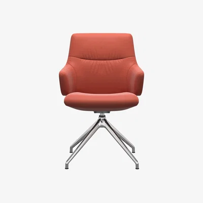 Woods Furniture Stressless Mint Low Back Dining Chair with Cross Base - Stressless Mint Low Back Dining Chair Cross Base - Large - Paloma