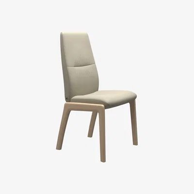 Woods Furniture Stressless Mint High Back Dining Chair with Traditional Base - Stressless Mint High Back Dining Chair Traditional Base - Large - Paloma