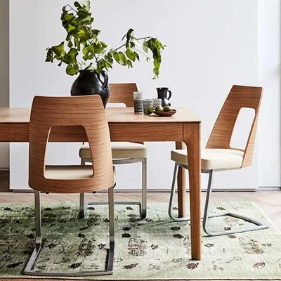 Woods Furniture Ercol 2645 Romana Cantilevered Dining Chair Fabric Grade C