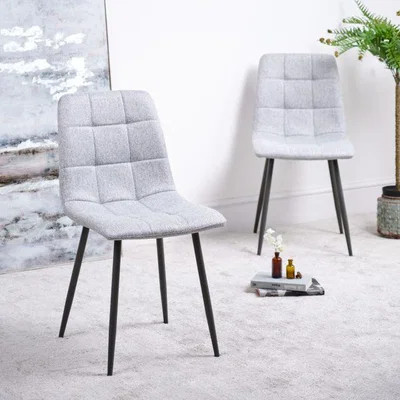 Woods Furniture Orbit Light Grey Dining Chairs Set of 2