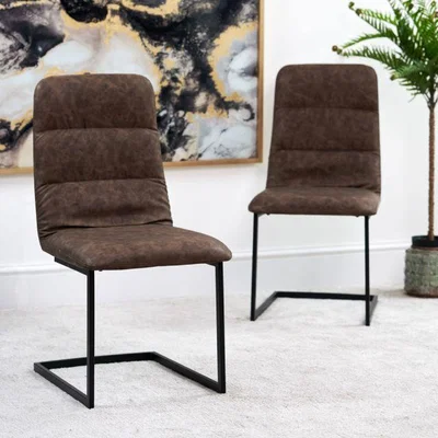 Woods Furniture Mezan Set of 2 Dining Chairs - Coffee