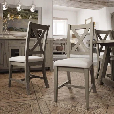 Woods Furniture Fairford Crossback Dining Chair with Fabric Seat
