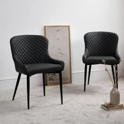 Woods Furniture Carlton Dining Chair - Grey Set of 2