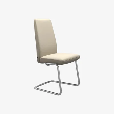 Woods Furniture Stressless Vanilla High Back Dining Chair with Cantilever Base - Stressless Vanilla High Back Dining Chair Cantilever Base - Large - Batick