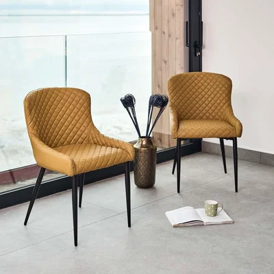 Woods Furniture Carlton Dining Chair - Mustard Set of 2