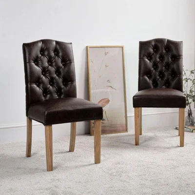 Woods Furniture Charlie Dining Chair - Chestnut Brown Set of 2