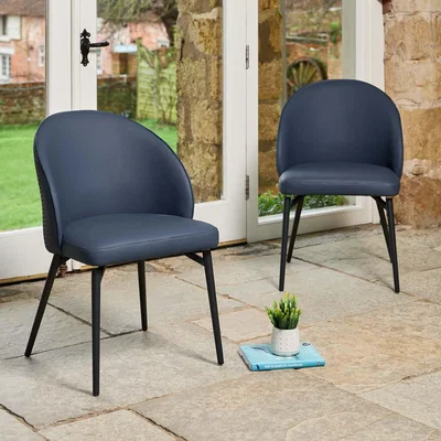 Woods Furniture Jupiter Dining Chair - Navy Set of 2