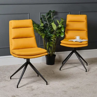 Woods Furniture Nico Dining Chair - Ochre Set of 2