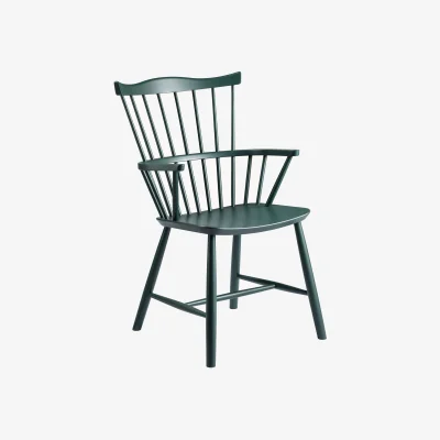 Westwing Handmade Beech Wood Dining Chair J52B with Armrests