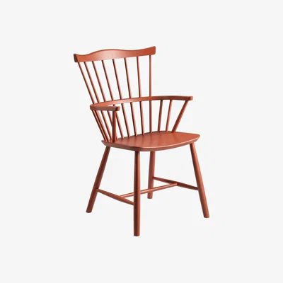 Westwing Handmade Beech Wood Dining Chair J52B with Armrests
