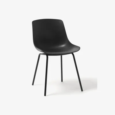 Westwing Dining Chairs Dave with Metal Legs, Set of 2