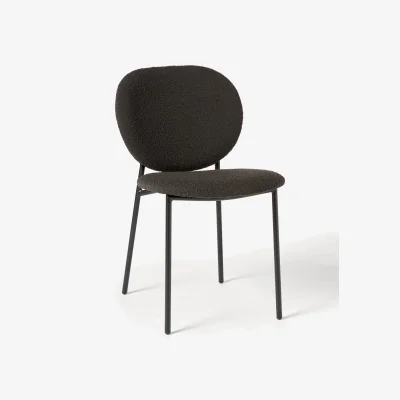 Westwing Upholstered Bouclé Dining Chairs Ulrica, Set of 2