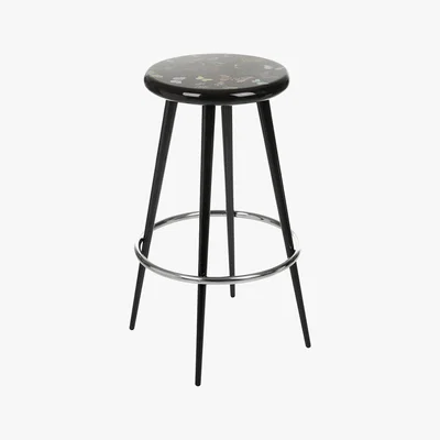 Amara Fornasetti - Farfalle Bar Stool - Black
