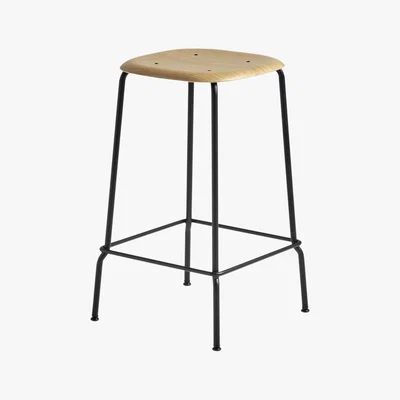 Amara HAY - Soft Edge 30 Oak Bar Stool - Low