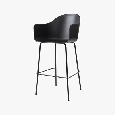 Amara MENU - Harbour Bar Chair - Black Steel