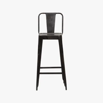 Amara Nkuku - Chari Bar Chair - Distressed Black
