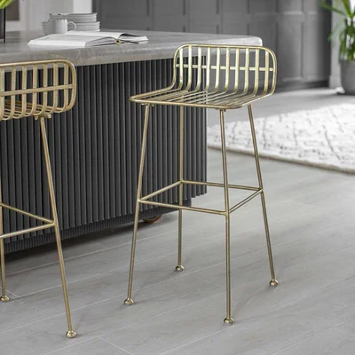 Atkin & Thyme Paloma Metal Barstool 