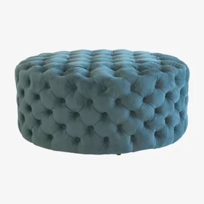 Andrew Martin Rondo Teal, Stool - Andrew Martin Other Fabric