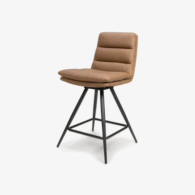 Arighi Bianchi Bay Ridge Swivel Counter Stool, Brown