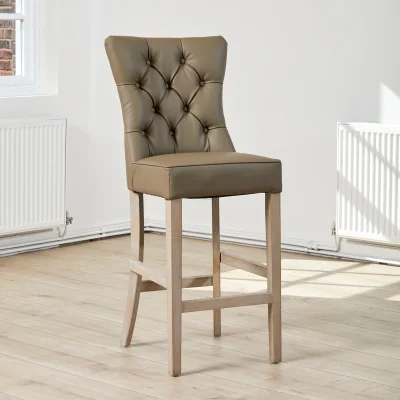 Arighi Bianchi Poppy Bar Stool, Light Brown
