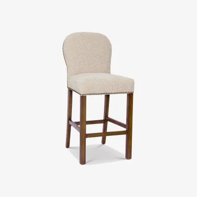 Barker and Stonehouse Gable Counter Stool, Neutral Fabric | Barker & Stonehouse