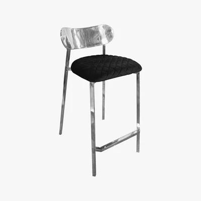 Barker and Stonehouse Cyrus Bar Stool, Black Velvet